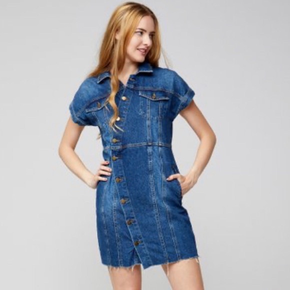 Free People Dresses & Skirts - 💋Free people denim mini dress